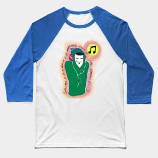 Hoodie & Headphones Baseball T-Shirt